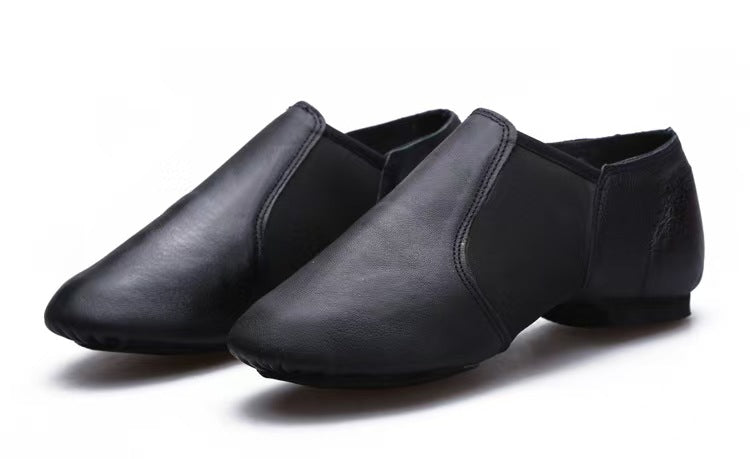 Professional Black Leather Jazz Shoes