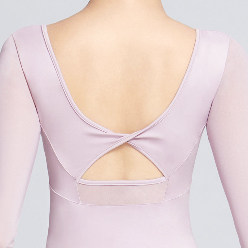 Dance Leotard mesh twisted Back