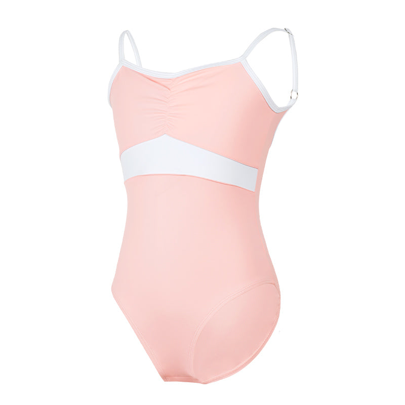 Girls  Sleeveless Contrast Colour Ballet Leotard